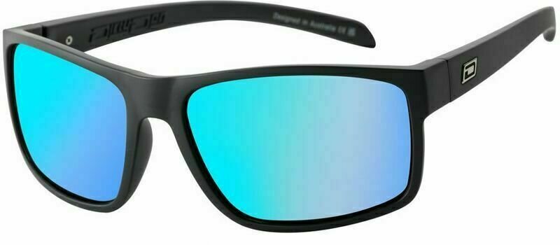 Lifestyle Glasses Dirty Dog Blast 53706 Satin Black/Grey/Ice Blue Mirror Polarized L Lifestyle Glasses