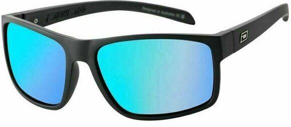 Lifestyle Glasses Dirty Dog Blast 53706 Satin Black/Grey/Ice Blue Mirror Polarized L Lifestyle Glasses - 1