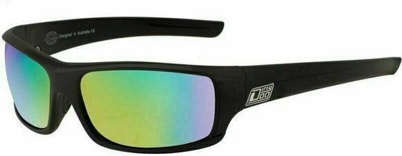 Lifestyle Glasses Dirty Dog Clank 53443 Satin Black/Grey/Green Fusion Mirror Polarized Lifestyle Glasses - 1