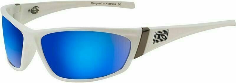 Lifestyle Glasses Dirty Dog Stoat 53105 White/Grey/Blue Fusion Mirror Polarized Lifestyle Glasses
