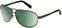 Lifestyle Glasses Dirty Dog Doffer 53101 Gunmetal/Green Polarized Lifestyle Glasses