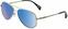 Óculos lifestyle Dirty Dog Maverick 53476 Silver/Blue Mirror Polarized Óculos lifestyle