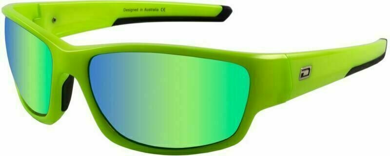 Óculos de desporto Dirty Dog Chain 58071 Fluro Green/Green Fusion Mirror Polarized