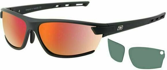 Óculos de desporto Dirty Dog Evolve X2 58083 Satin Black/Grey/Red Fusion Mirror Polarized - 1
