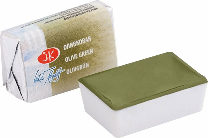 Akvarelová barva Nevskaya Palitra White Nights Akvarelová barva Olive Green 2,5 ml 1 ks