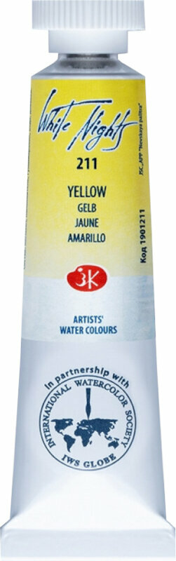 Akvarelová barva Nevskaya Palitra White Nights Akvarelová barva Yellow 10 ml 1 ks