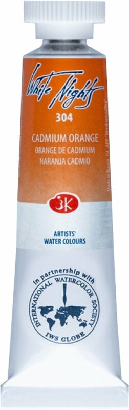 Tinta de aguarela Nevskaya Palitra White Nights Tinta de aguarela Cadmium Orange 10 ml 1 un.