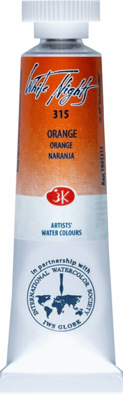 Peintures aquarelles Nevskaya Palitra White Nights Peinture aquarelle Orange 10 ml 1 pc