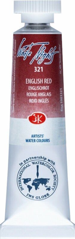 Akvarelová barva Nevskaya Palitra White Nights Akvarelová barva English Red 10 ml 1 ks