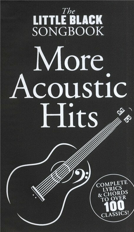Noder til guitarer og basguitarer The Little Black Songbook More Acoustic Hits Musik bog