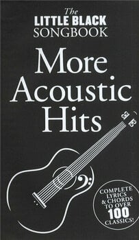 Music sheet for guitars and bass guitars The Little Black Songbook More Acoustic Hits Music Book - 1