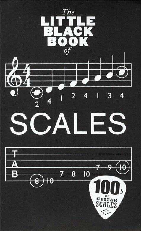 Music sheet for guitars and bass guitars The Little Black Songbook Scales Music Book