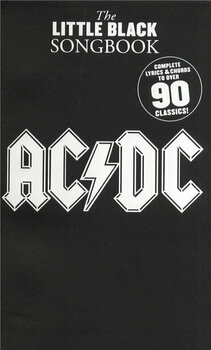 Music sheet for guitars and bass guitars The Little Black Songbook AC/DC Music Book - 1