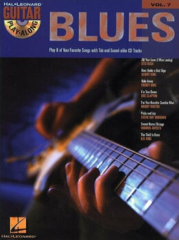Partitura para guitarras e baixos Hal Leonard Guitar Play-Along Volume 7: Blues Guitar Livro de música - 1