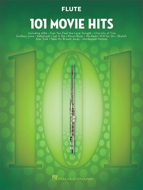 Nodeblad til blæseinstrumenter Hal Leonard 101 Movie Hits For Flute Musik bog
