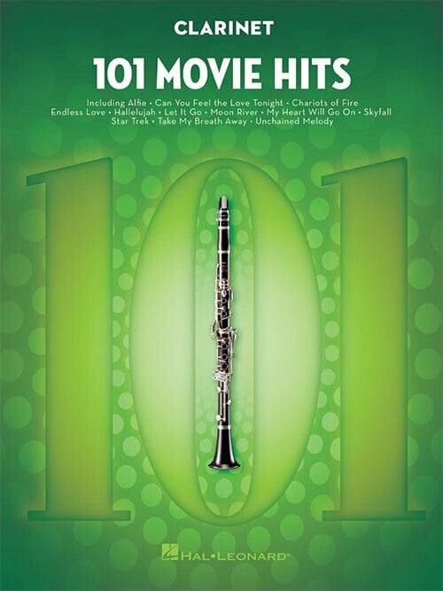 Notblad för blåsinstrument Hal Leonard 101 Movie Hits For Clarinet Musikbok