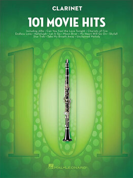 Music sheet for wind instruments Hal Leonard 101 Movie Hits For Clarinet Music Book - 1
