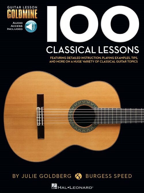 Noty pre gitary a basgitary Hal Leonard Guitar Lesson Goldmine: 100 Classical Lessons Noty