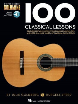 Partitura para guitarras e baixos Hal Leonard Guitar Lesson Goldmine: 100 Classical Lessons Livro de música - 1