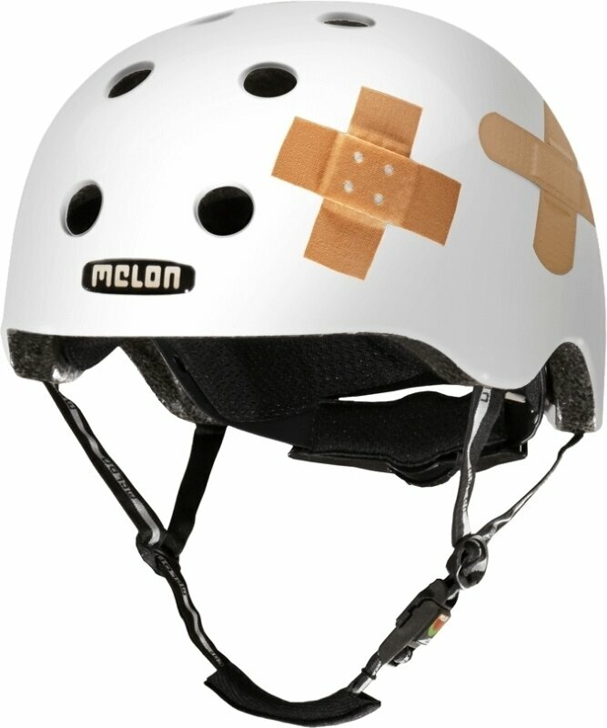 Kask rowerowy Melon Urban Active Plastered White M/L Kask rowerowy