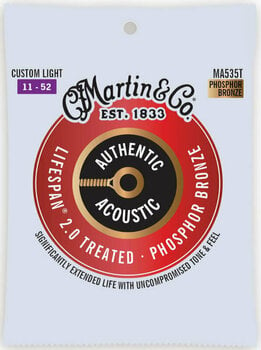 Cordes de guitares acoustiques Martin MA535T - 1
