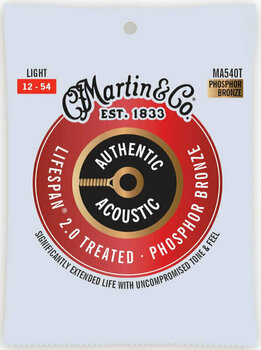 Struny pro akustickou kytaru Martin MA540T Authentic Lifespan - 1