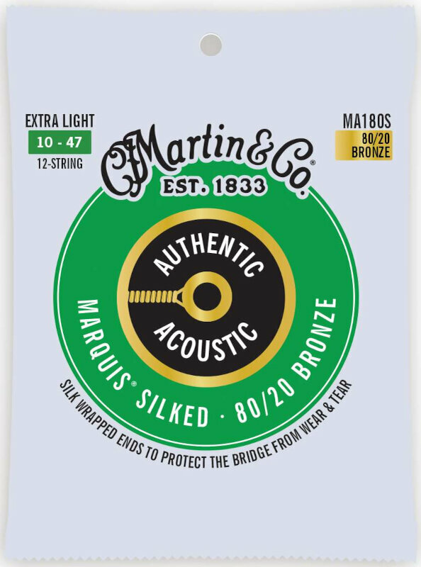 Cordes de guitares acoustiques Martin MA180S Authentic Marquis