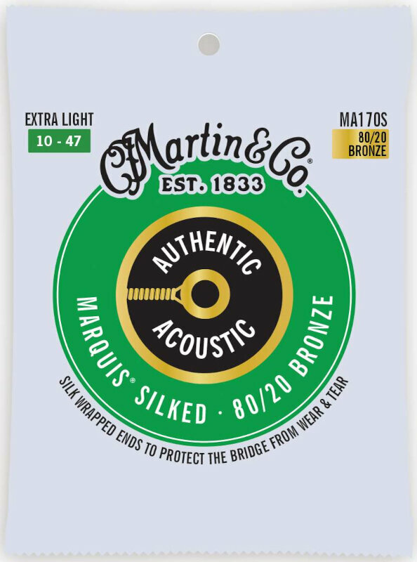 Cordes de guitares acoustiques Martin MA170S Authentic Marquis