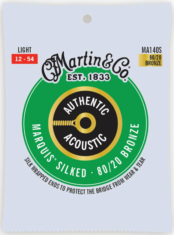 Struny do gitary akustycznej Martin MA140S Authentic Marquis