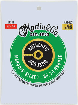Akusztikus gitárhúrok Martin MA140S Authentic Marquis - 1