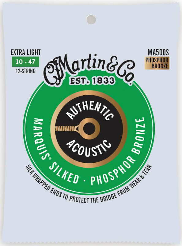 Cordes de guitares acoustiques Martin MA500S Authentic Marquis
