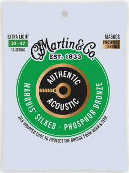 Cordas de guitarra Martin MA500S Authentic Marquis - 1