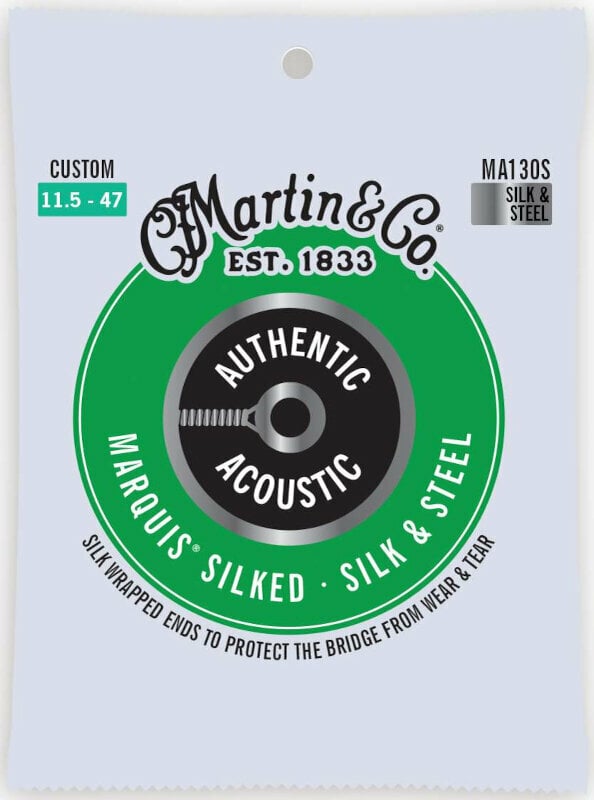 Struny do gitary akustycznej Martin MA130S Authentic Marquis