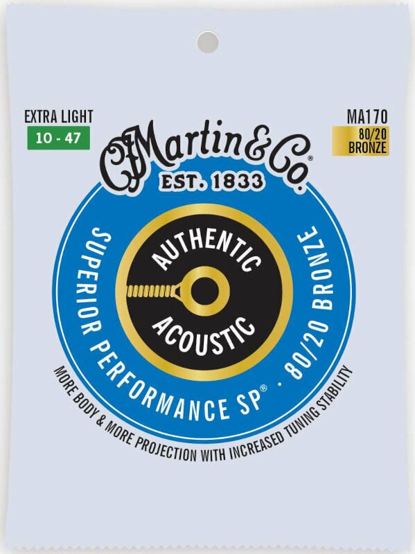Saiten für Akustikgitarre Martin MA170 Authentic SP