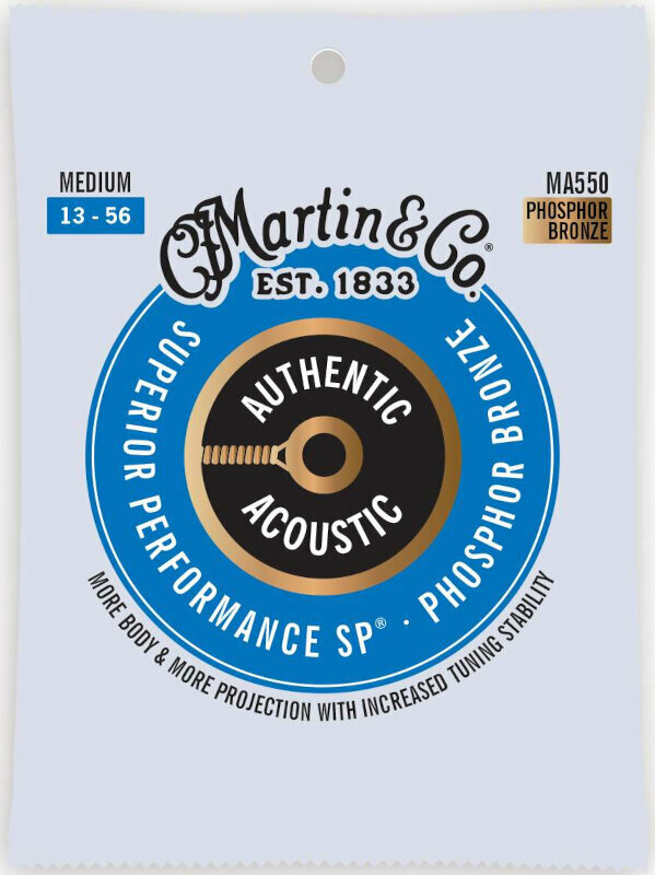 Cordas de guitarra Martin MA550 Authentic Acoustic