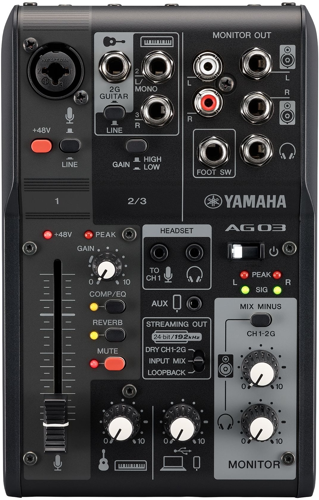 Yamaha AG03 MK2 BK - Muziker
