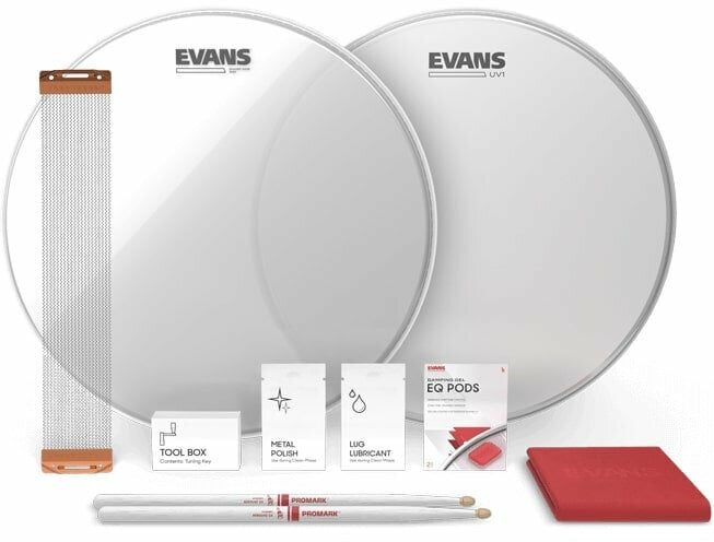 Parche de tambor Evans UV1 Snare Tune Up Kit 14" Parche de tambor