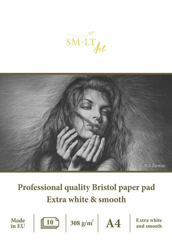 Sketchbook Smiltainis Bristol Sketch Pad Skitsebog 10 A4 308 g