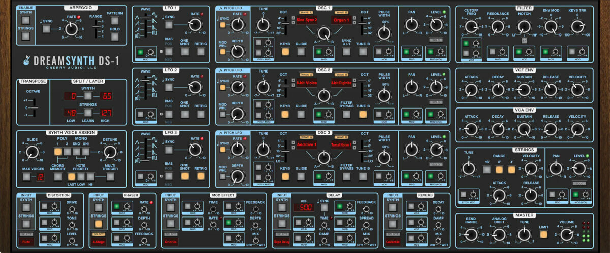 Софтуер за студио VST Instrument Cherry Audio Dreamsynth Synthesizer (Дигитален продукт)