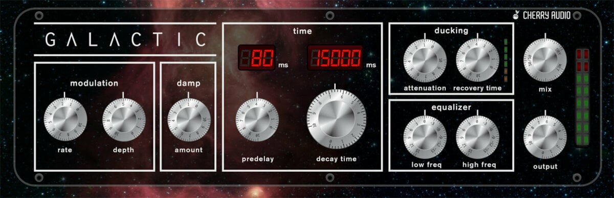Logiciel de studio Plugins d'effets Cherry Audio Galactic Reverb (Produit numérique)