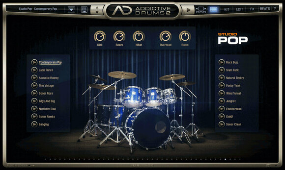 Updaty & Upgrady XLN Audio AD2: Studio Pop (Digitální produkt) - 1