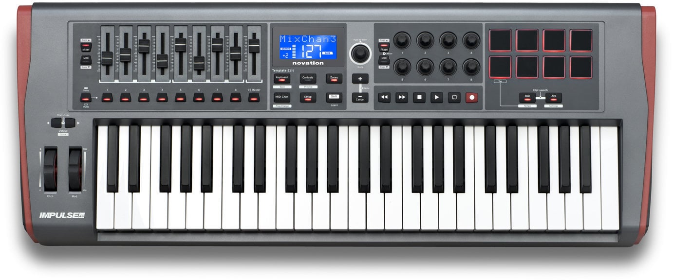 MIDI-Keyboard Novation Impulse 49 (Beschädigt)