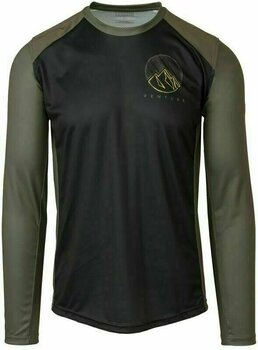 Cyklodres/ tričko Agu MTB Jersey LS Venture Dres Army Green S - 1