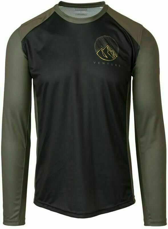 Odzież kolarska / koszulka Agu MTB Jersey LS Venture Golf Army Green 2XL
