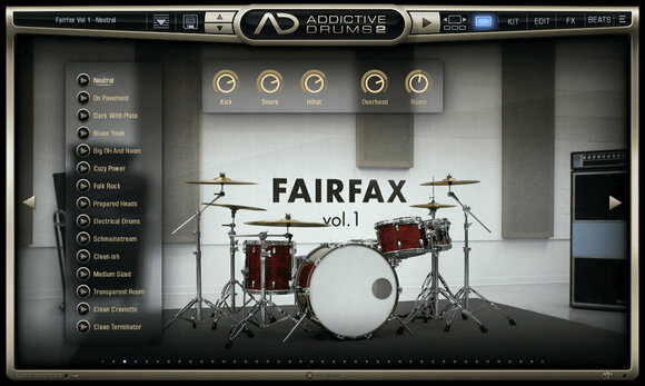 Updates en upgrades XLN Audio AD2: Fairfax Vol. 1 (Digitaal product) - 1