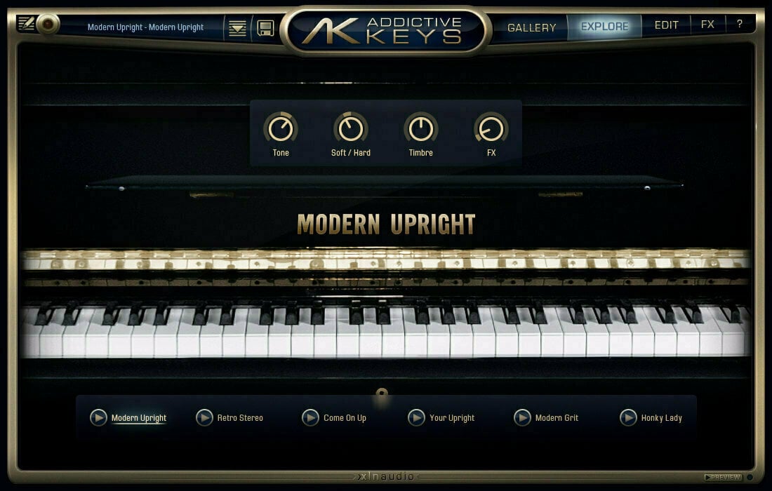 Update & Upgrade XLN Audio AK: Modern Upright (Digitális termék)