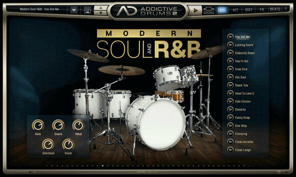 Updates en upgrades XLN Audio AD2: Modern Soul   R&B (Digitaal product) - 1