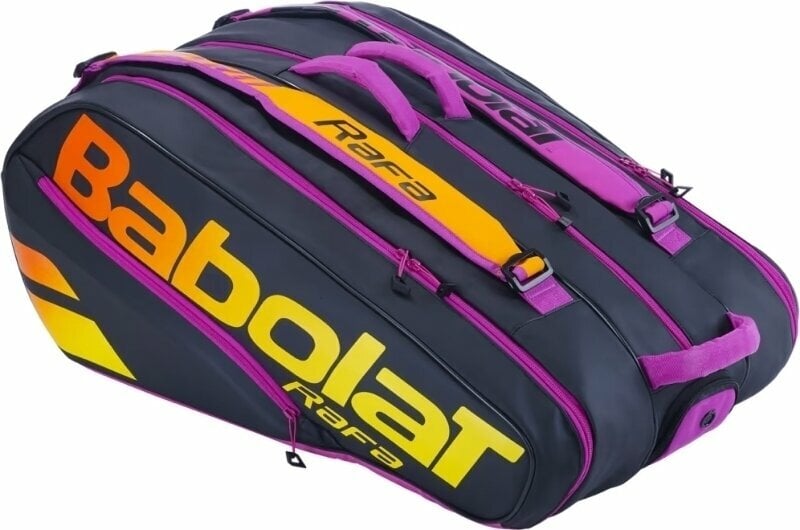 Tenisz táska Babolat Pure Aero Rafa RH X 12 Black/Orange/Purple Tenisz táska