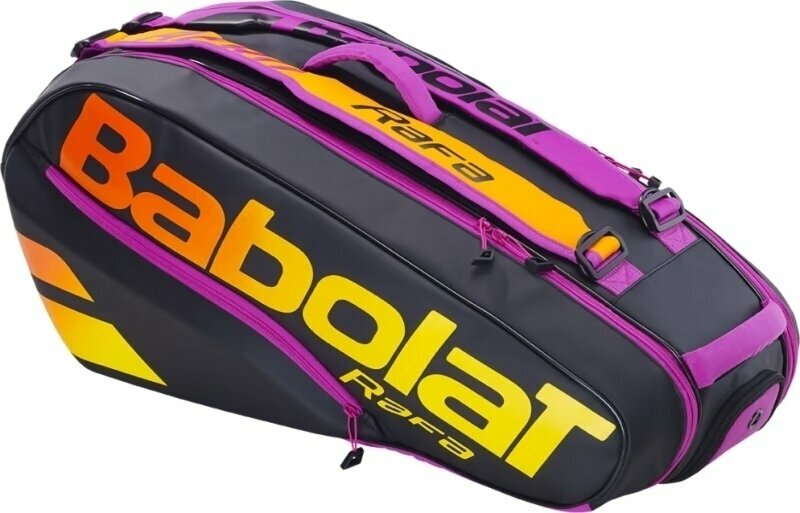 Tenisová taška Babolat Pure Aero Rafa RH X 6 Black/Orange/Purple Tenisová taška