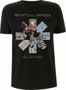 T-Shirt Red Hot Chili Peppers T-Shirt Getaway Album Asterisk Unisex Black S - 1